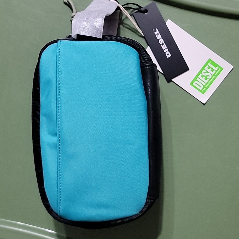 Diesel Orys Pouchur Wallet Black/Teal Toiletry Bag